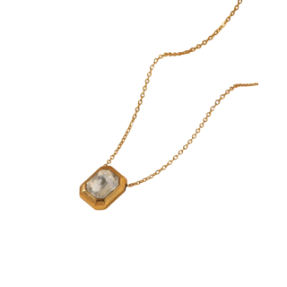 Collar Brillo Solitario Chunky