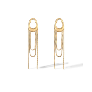 Aretes Cascada Dorados