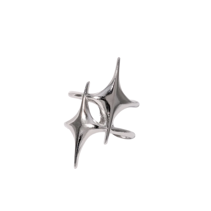 Anillo Destello Plateado