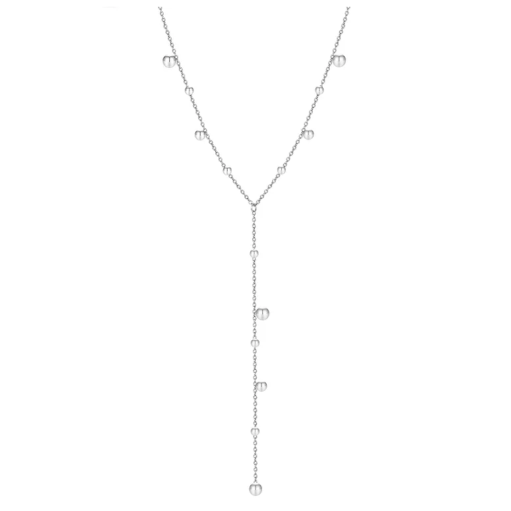 Collar Lluvia Plateado