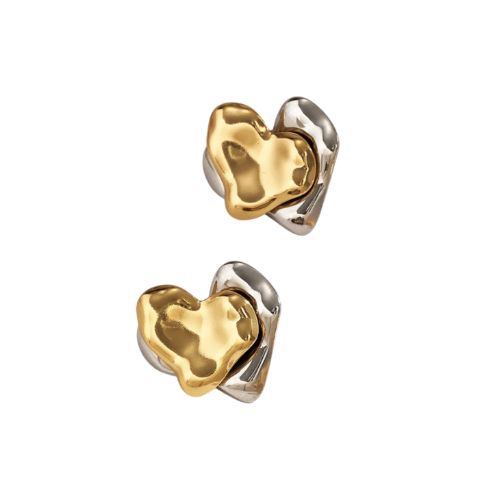 Aretes Corazón Abstracto