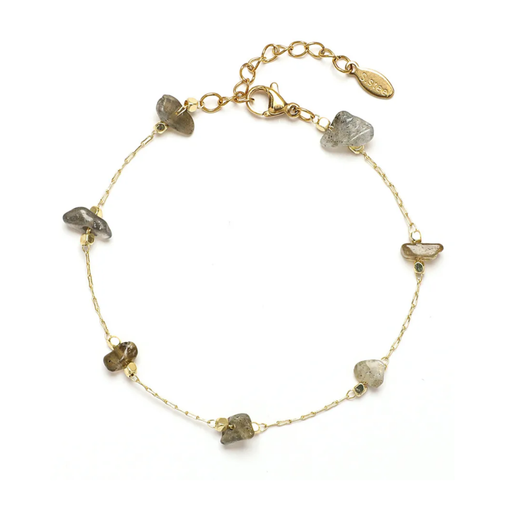 Pulsera Piedras Gris