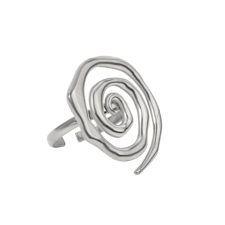 Anillo Caracol Plateado