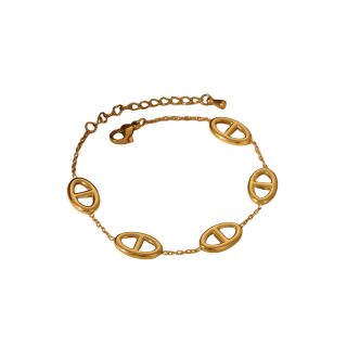 Pulsera Pig Nose Dorada