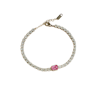 Pulsera Brillo Rosa