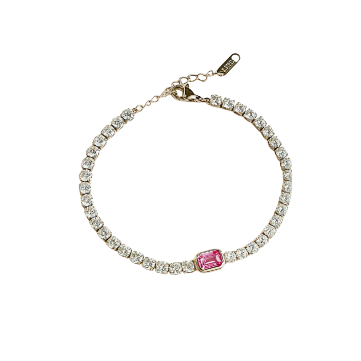 Pulsera Brillo Rosa