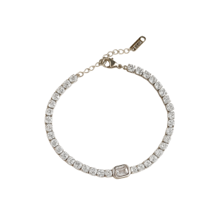 Pulsera Brillo Plateado