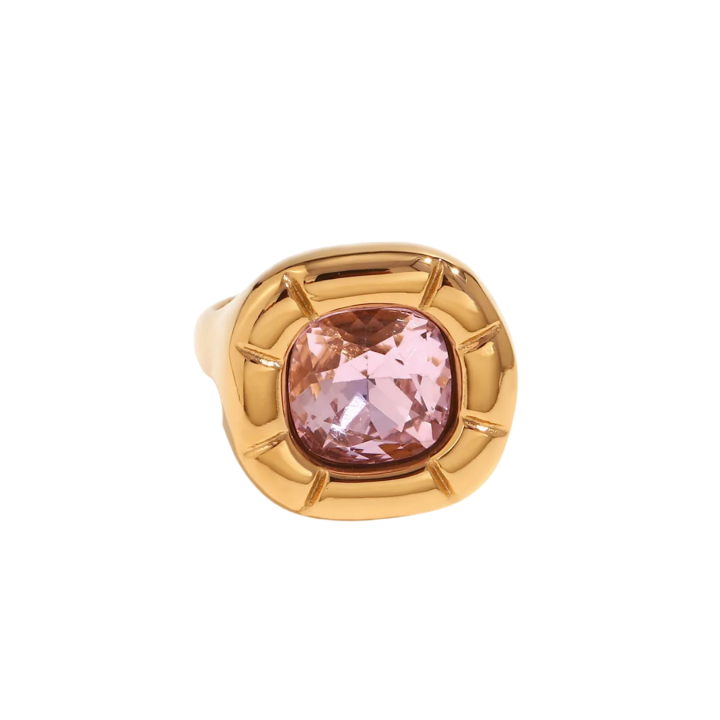 Anillo Brillo Rosa
