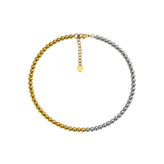 Collar Bolitas Mitad&Mitad